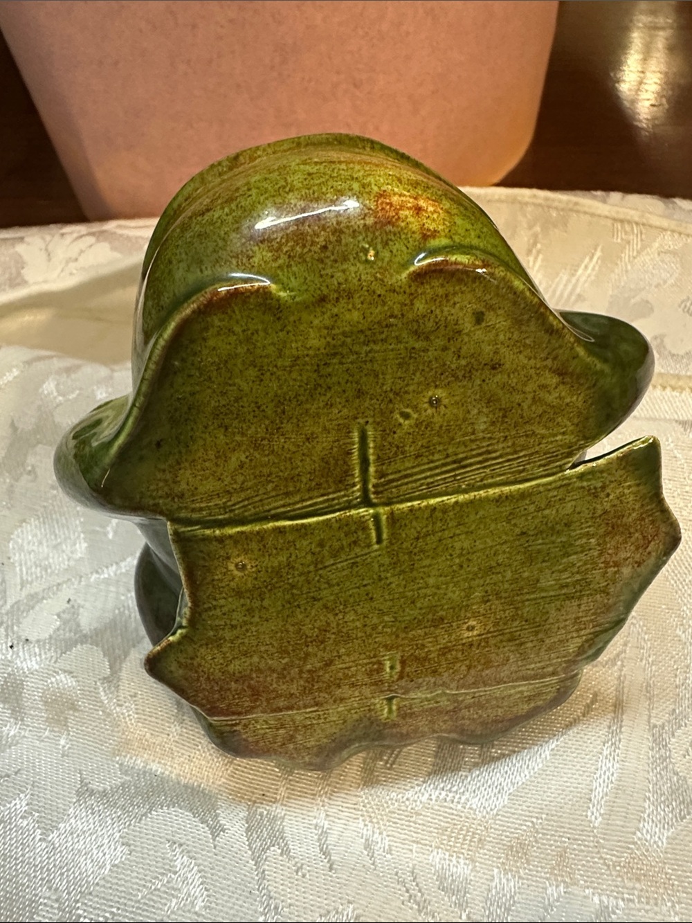 Vintage Ceramic frog sponge /scrubby holder - Picture 8 of 12